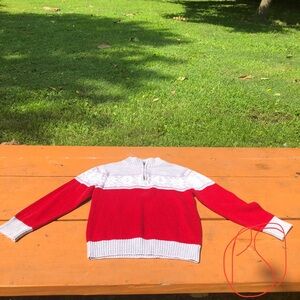 Red and Gray Sweater